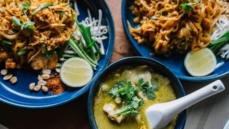 thai green curry bowl rice