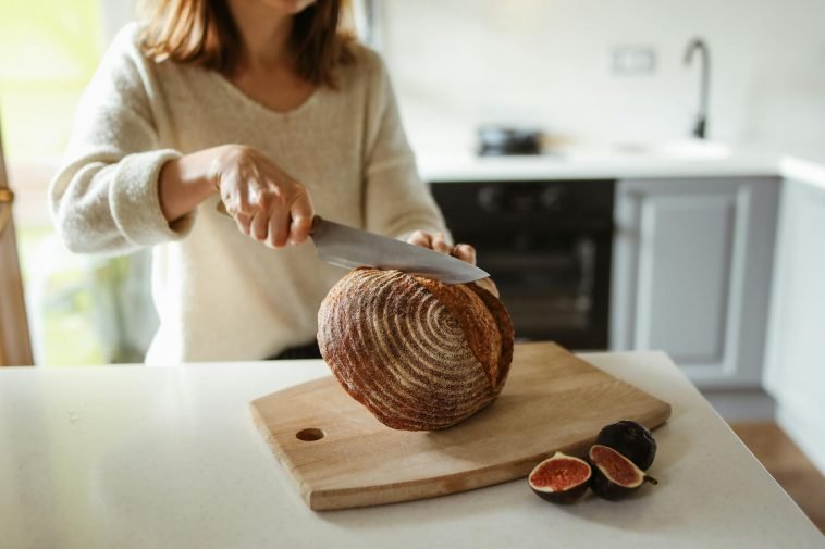 sourdough bread rustic kitchen