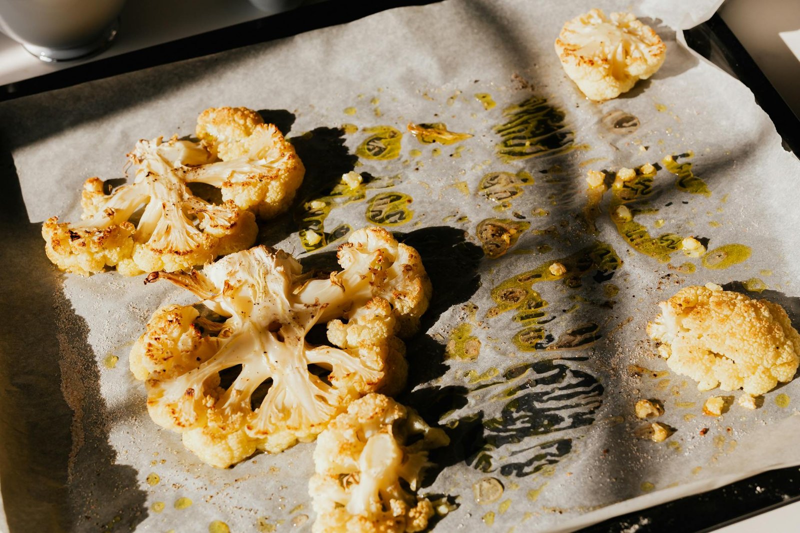 Smoky roasted cauliflower steaks with herbs